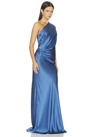 The sei vestido gown en color azul