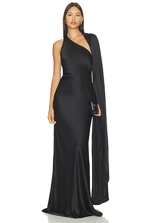 Drape Sleeve One Shoulder Gown The Sei