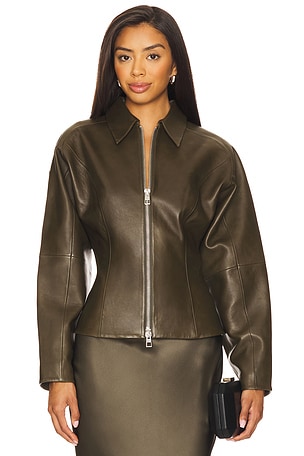 Fitted Leather Jacket The Sei
