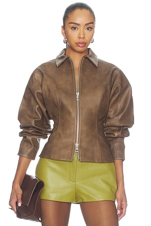 Fitted Leather Jacket The Sei