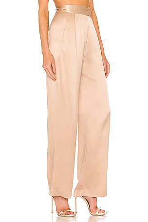 The Sei x REVOLVE Wide Leg Trouser in Metallic Gold