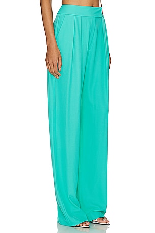 The Sei Double Pleat Trouser in Turquoise