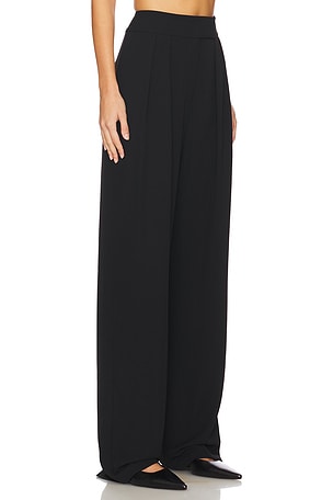 The Sei Double Pleat Trouser in Black