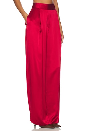The Sei Relaxed Trouser in Red