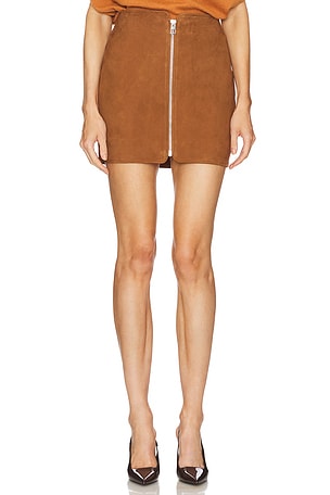 Leather Mini Skirt With Zip The Sei