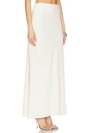The Sei Crepe Bias Maxi Skirt in Cream