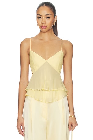 Cut Out Ruffle Cami The Sei