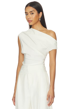 The Sei Off Shoulder Top in Cream