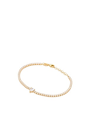 Single Heart Tennis Bracelet The M Jewelers NY