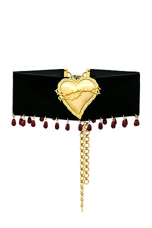 X Mirror Palais Bleeding Sacred Heart Choker The M Jewelers NY
