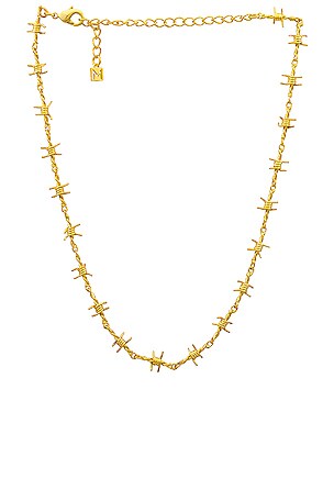 The M Jewelers NY X Danielle Guizio The Barb Wire Choker in Gold