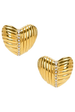 BOUCLES D'OREILLES CLOUS FORME CŒUR The M Jewelers NY