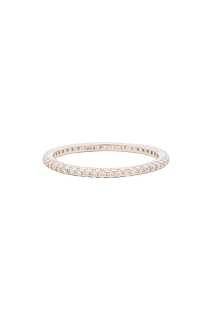 The M Jewelers NY The M Essential Pave Band in Metallic Silver