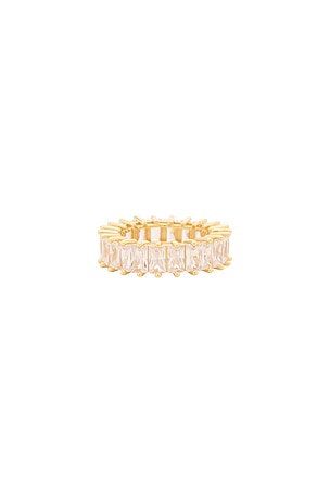 The Emerald Cut Pave Ring The M Jewelers NY