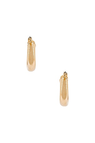 The M Jewelers NY Small Ravello Hoops in Metallic Gold