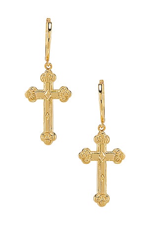 Siena Cross Earrings The M Jewelers NY
