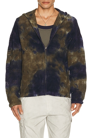 Crochet Knit Zip Hoodie thisisneverthat