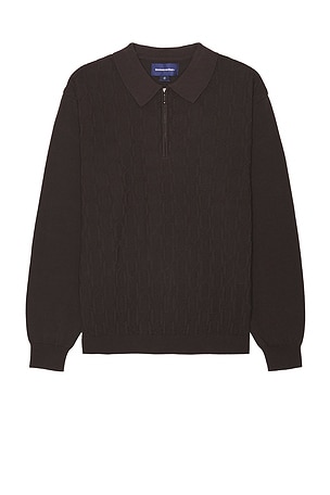 Cable Knit Zip Polo thisisneverthat