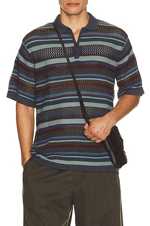 Striped Knit Polo thisisneverthat