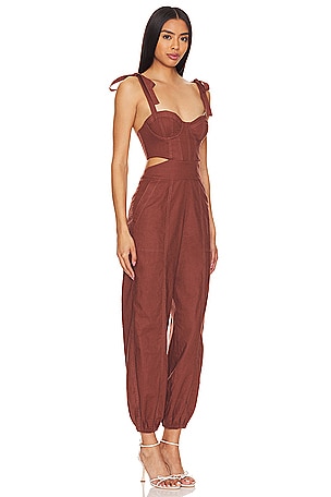 Tularosa Kylo Jumpsuit in Chocolate