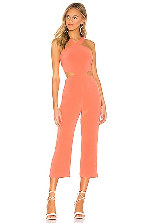 Tularosa Denise Jumpsuit in Salmon REVOLVE