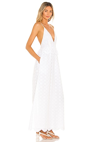 Tularosa Brier Embroidered Dress in White