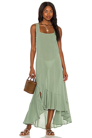 Tularosa Karla Maxi Dress in Olive Green | REVOLVE
