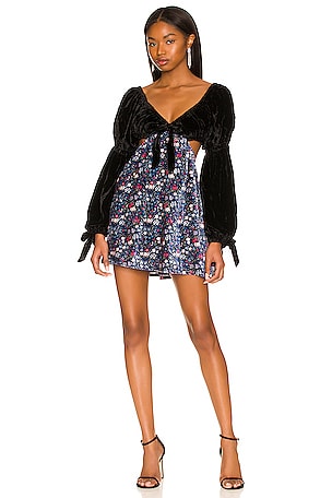 carmella mini dress Plus Size Long Sleeve Sweater Off Shoulder, Carmella Mini Dress Set in Blue, Size 1X, For GNO/Date Night