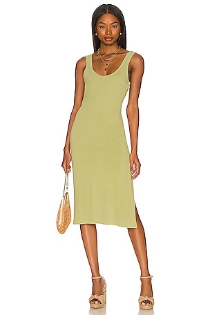 Green The Willa Tank Dress Tularosa