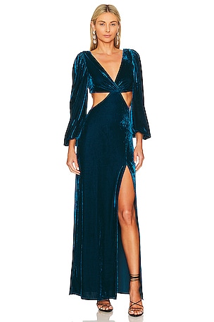 Blue Velvet Dress – Goddess Exclusive