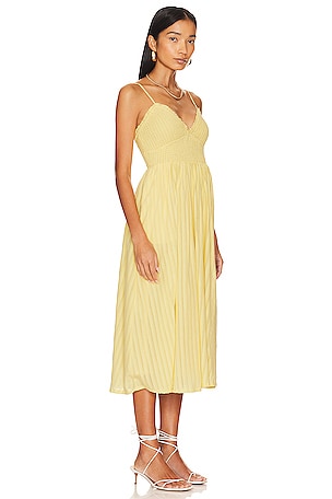 Tularosa Amora Midi Dress in Yellow