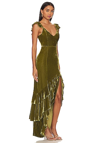 Tularosa Camille Gown in Green