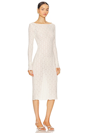 Tularosa Nikki Midi Dress in White