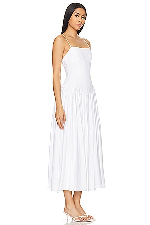 Tularosa Harriett Midi Dress in White