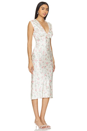 Tularosa Tina Midi Dress in Ivory