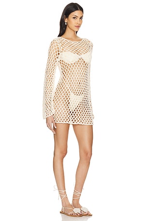 Tularosa Svea Mesh Dress in Beige