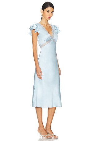 Tularosa Kayla Midi Dress in Baby Blue