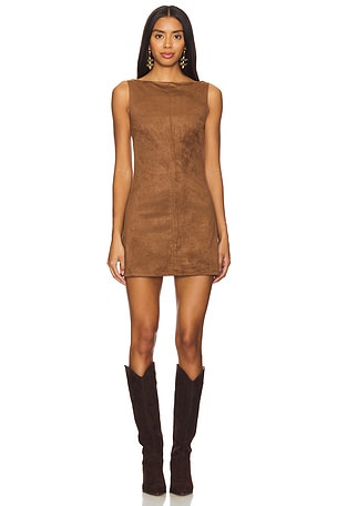 Mimi Faux Suede Dress Tularosa