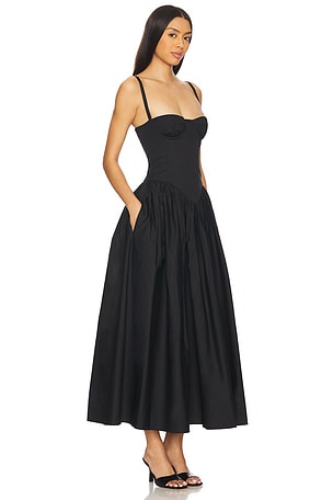 Tularosa Emma Midi Dress in Black