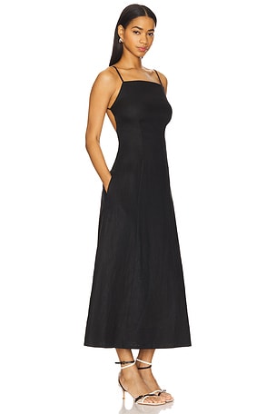 Tularosa Jaxi Midi Dress in Black