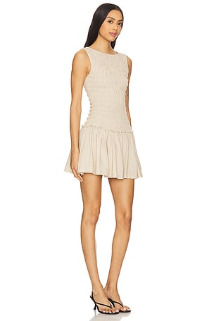 Tularosa Laura Mini Dress in Neutral