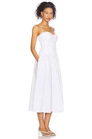 Tularosa Clea Midi Dress in White