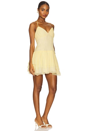 Tularosa Ada Mini Dress in Yellow
