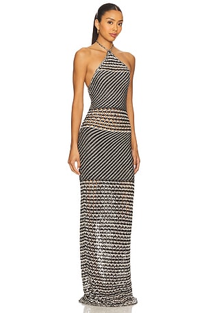 Tularosa Wisteria Maxi Dress in Black