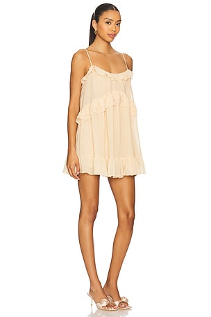 Tularosa Lyla Mini Dress in Beige