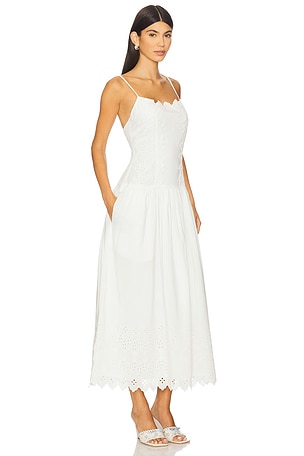 Tularosa Ava Midi Dress in White