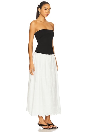 Tularosa Elera Maxi Dress in Black,White