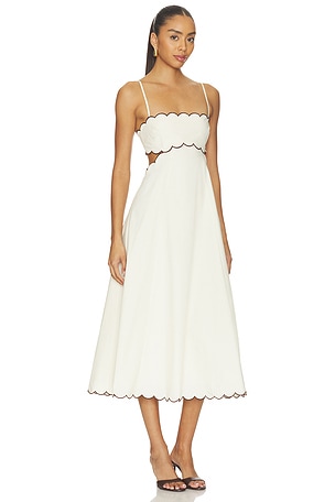 Tularosa Samara Midi Dress in Ivory