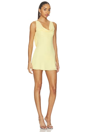 Tularosa Solange Mini Dress in Lemon