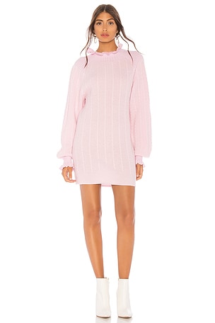 knitted sweater dress for women Mavi Women's Mock Neck Sweater Dress In Black main image 0